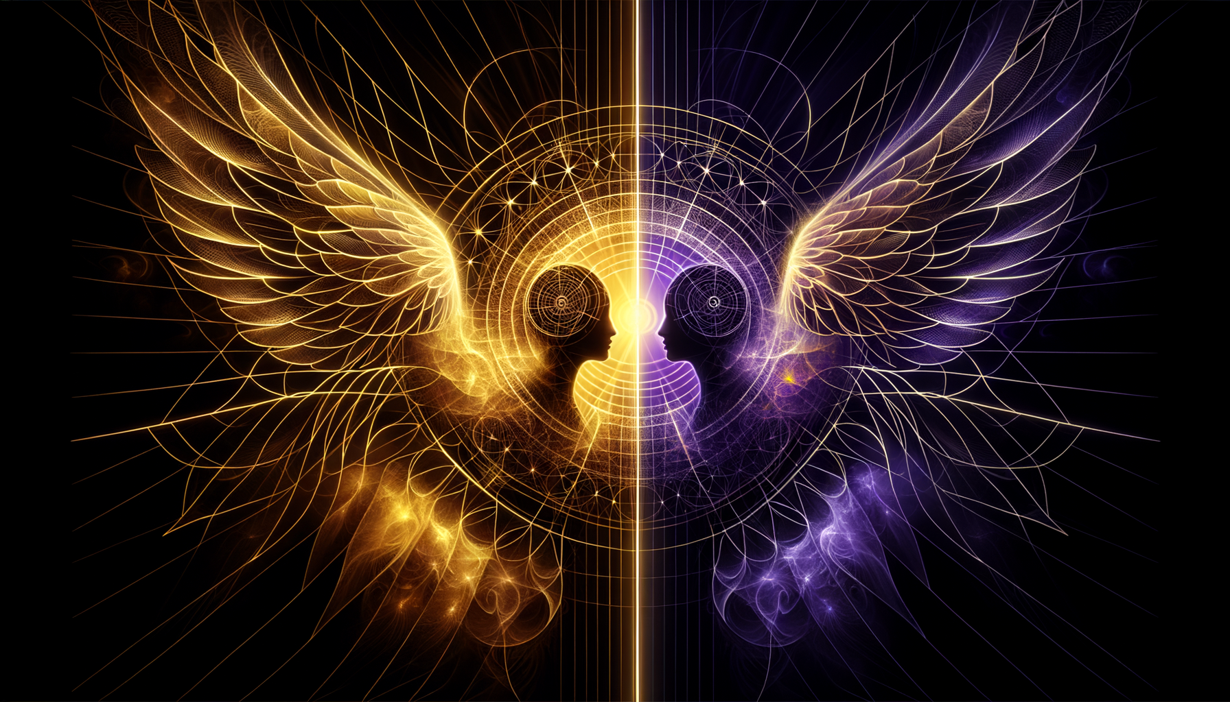 Domain and shadow as two faces of the same angelic influence — light flowing freely versus light distorted